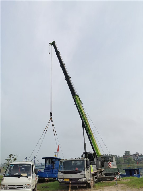 枣阳市桥梁建设吊装案例